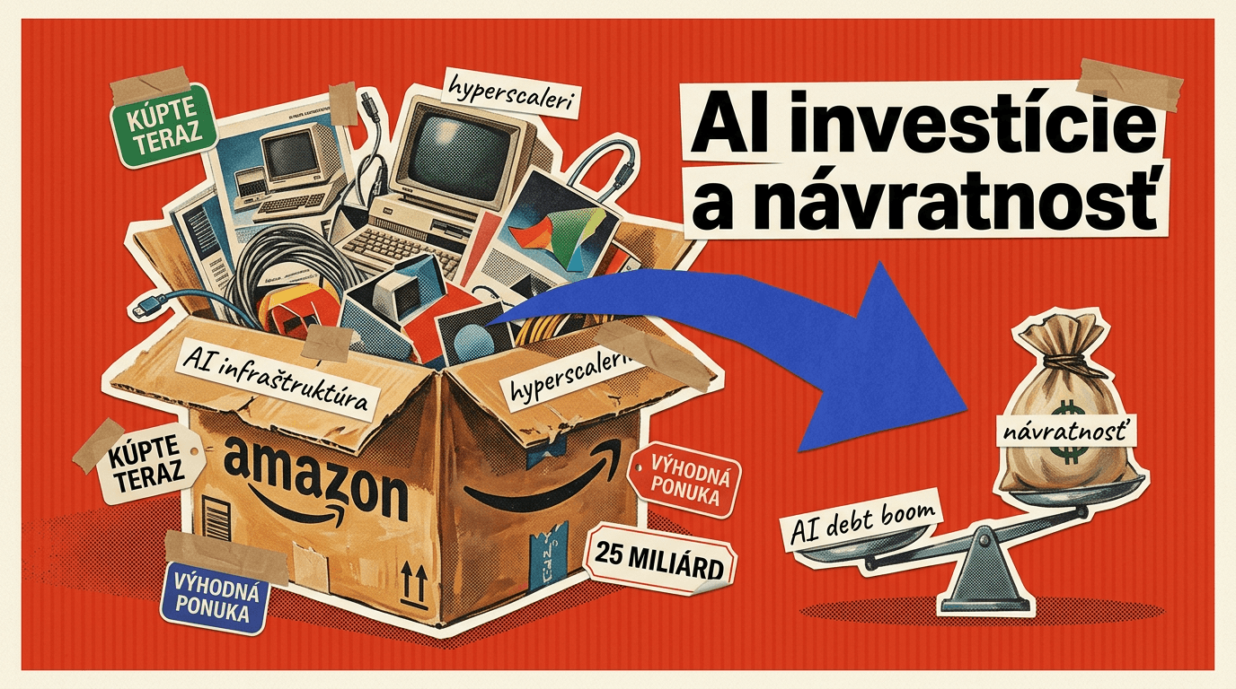 AI investície a návratnosť: Amazon si berie ďalších 25 miliárd