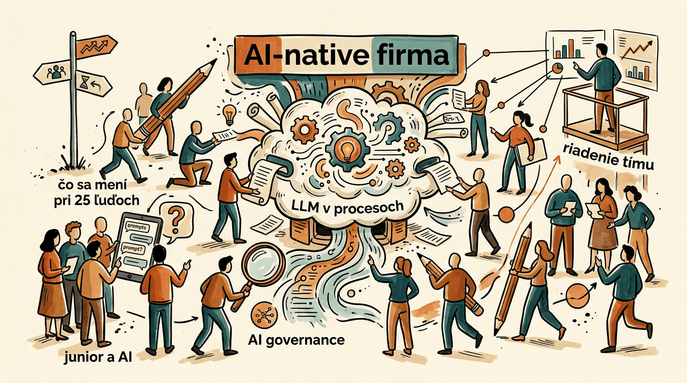 AI-native firma a riadenie tímu: čo sa mení pri 25 ľuďoch