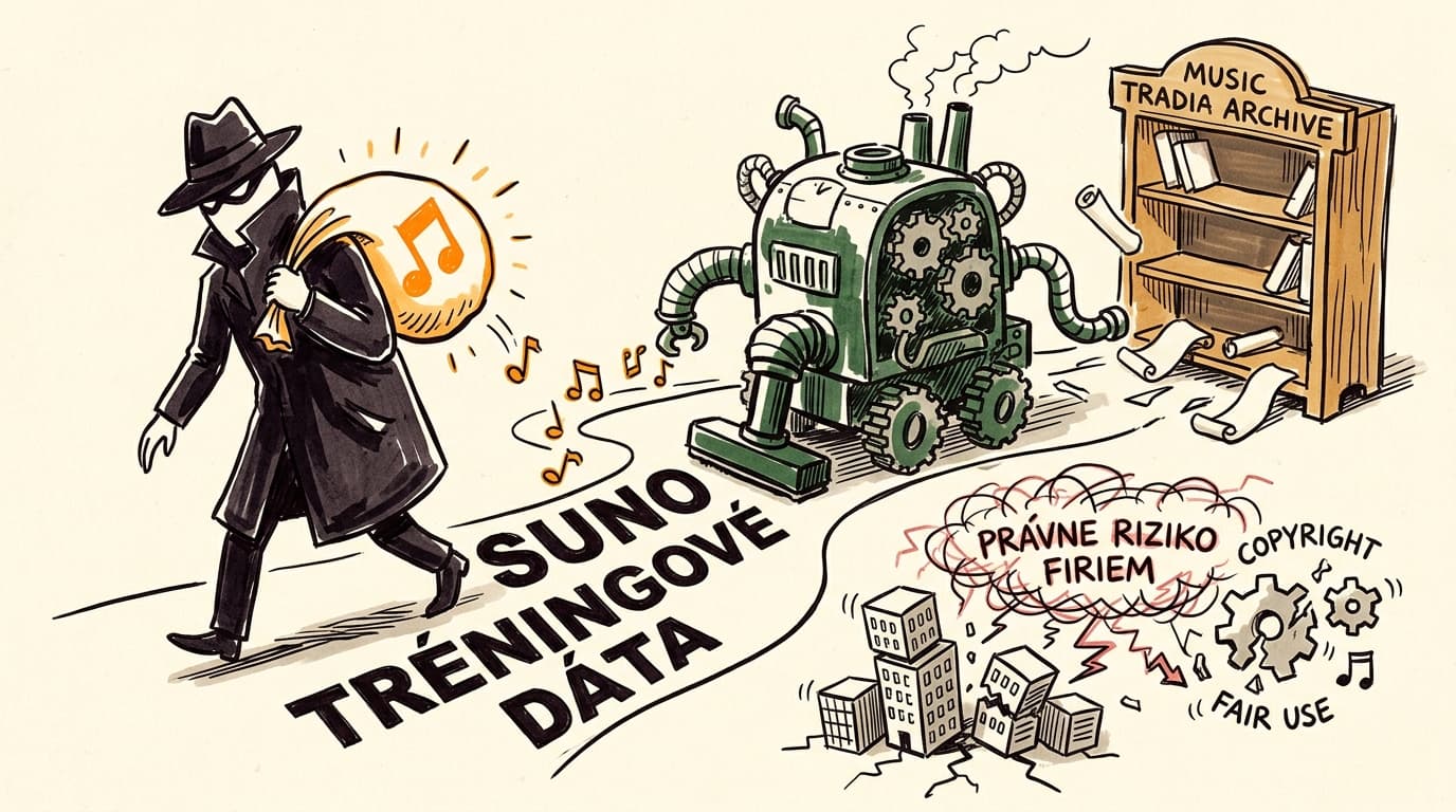 Suno tréningové dáta: krádež a riziko pre firmy