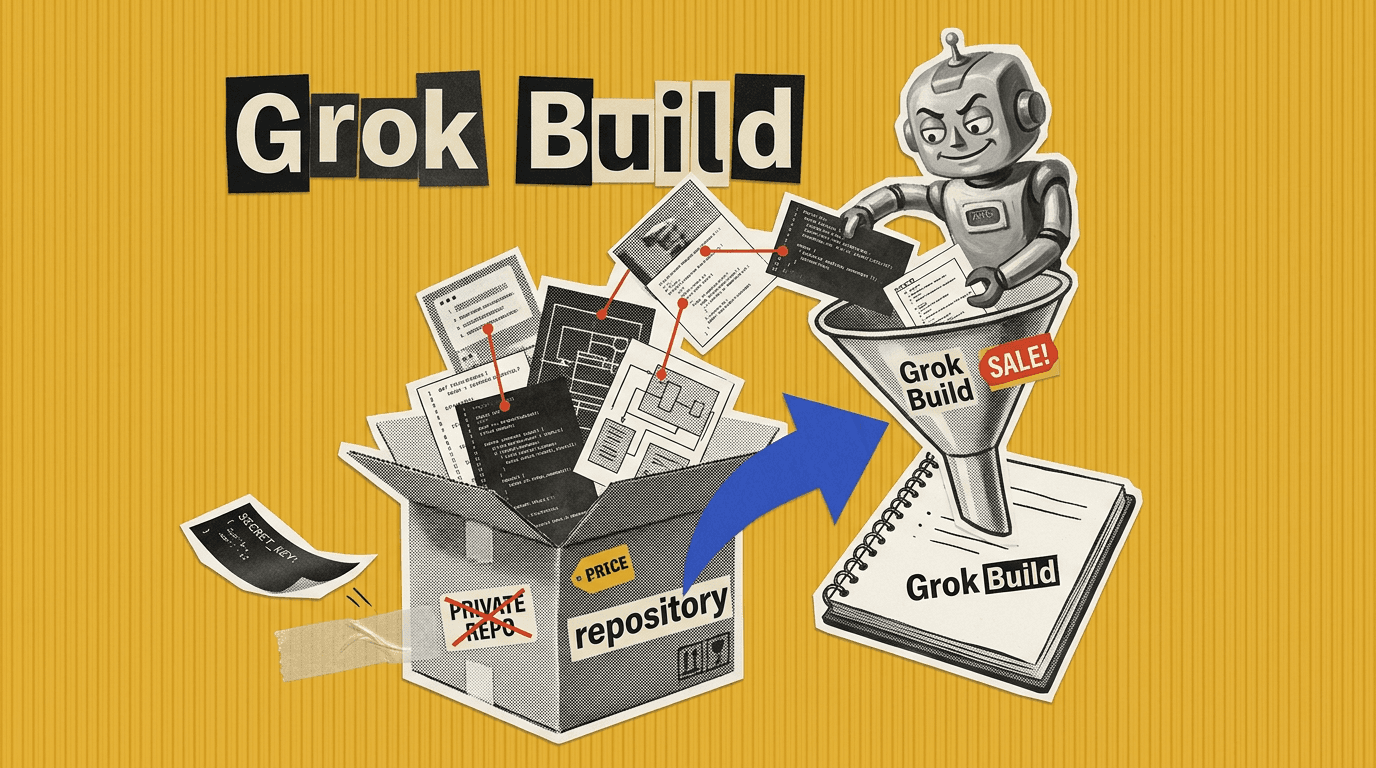 Únik kódu cez AI nástroj: Grok Build nahrával repozitáre